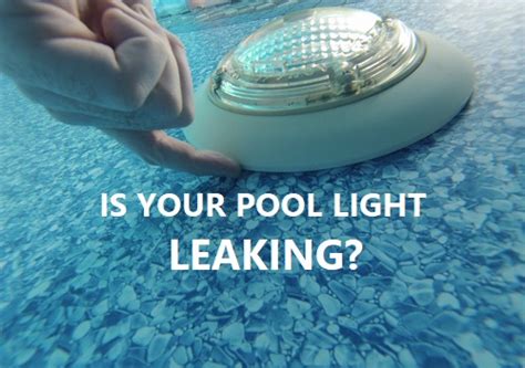 leaking pool light|Pool Light Troubleshooting: How to Fix Common。